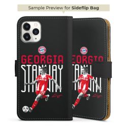 Sideflip mit langer Lasche schwarz