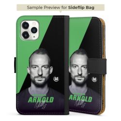 Sideflip mit langer Lasche schwarz