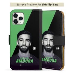 Sideflip mit langer Lasche schwarz