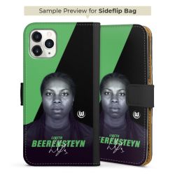 Sideflip mit langer Lasche schwarz