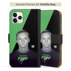 Sideflip mit langer Lasche schwarz