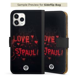 Sideflip mit langer Lasche schwarz