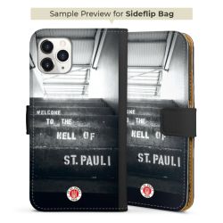 Sideflip mit langer Lasche schwarz