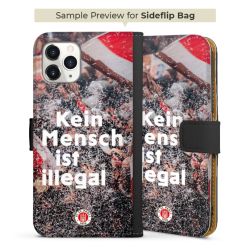 Sideflip mit langer Lasche schwarz