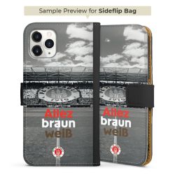 Sideflip mit langer Lasche schwarz