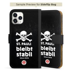 Sideflip mit langer Lasche schwarz