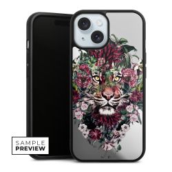 Floraler Tiger ohne Hintergrund