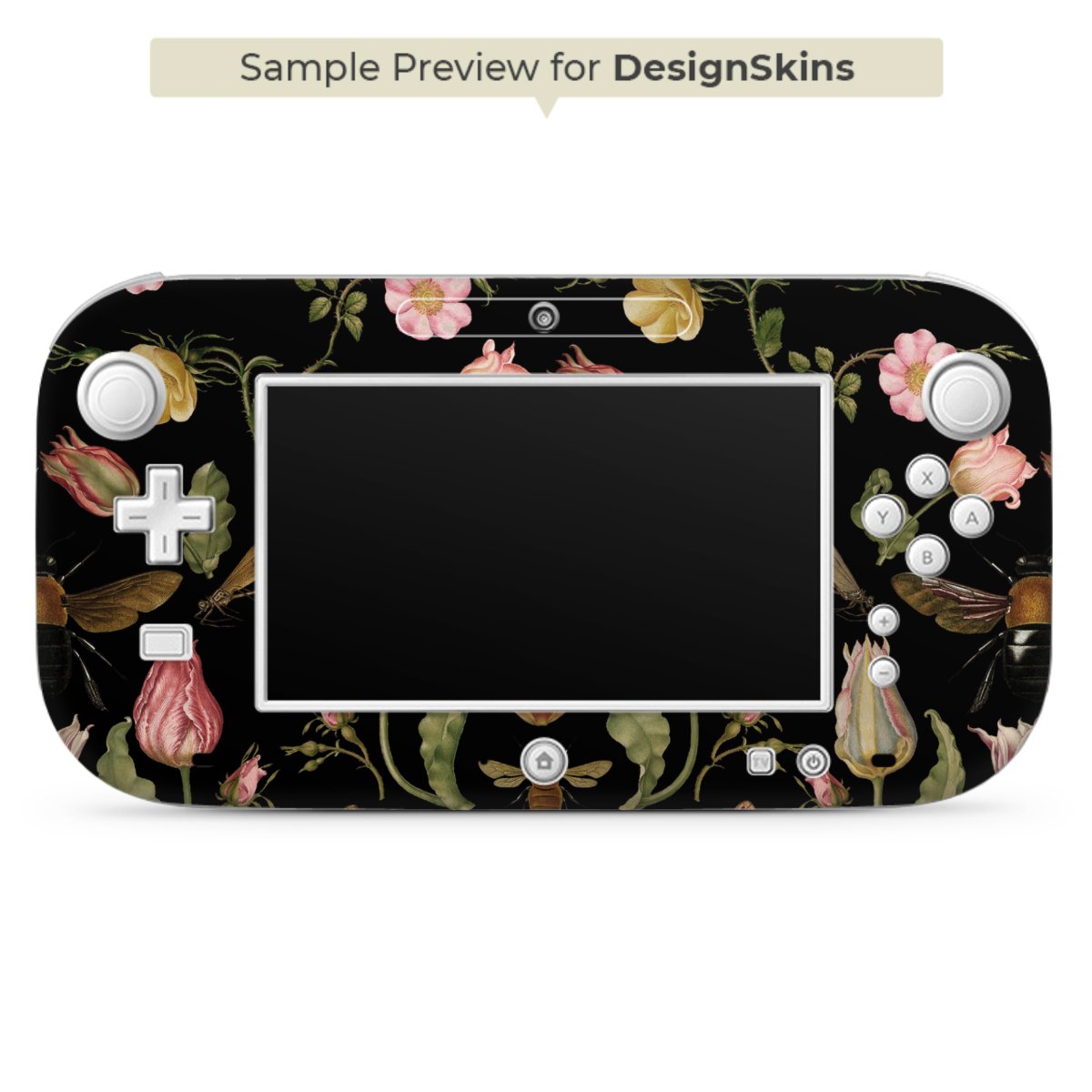 Veldbloemen en Bijen Zwart