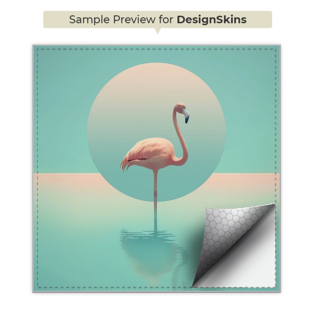 Fenicottero in piscina