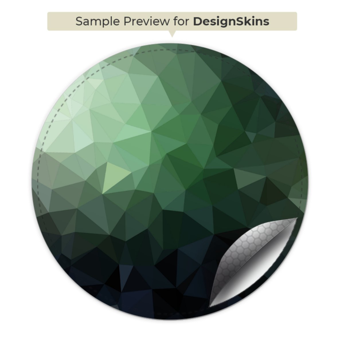 Polygonal Mosaic Green