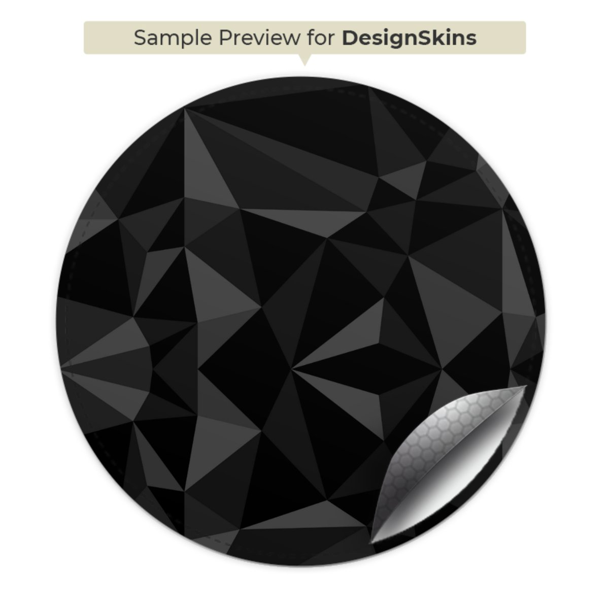 Motif Polygone Noir