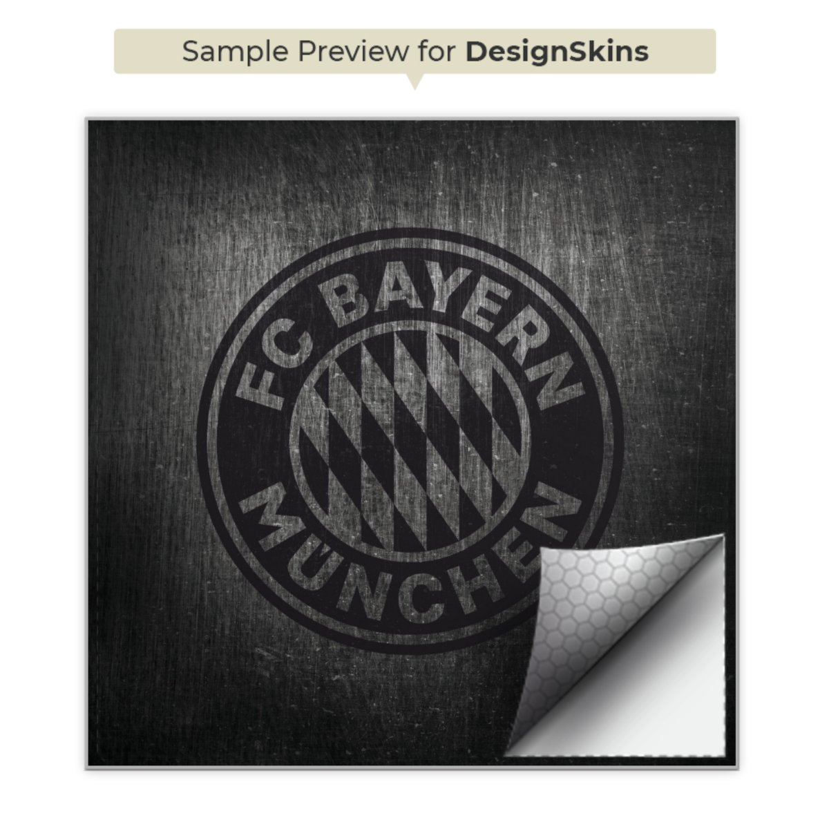 Metalllook FCB Logo einfarbig