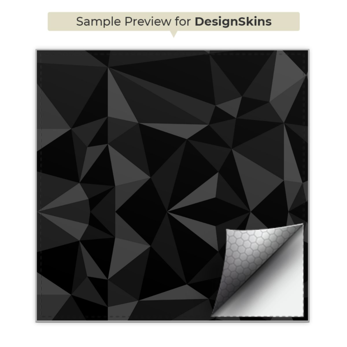 Motif Polygone Noir
