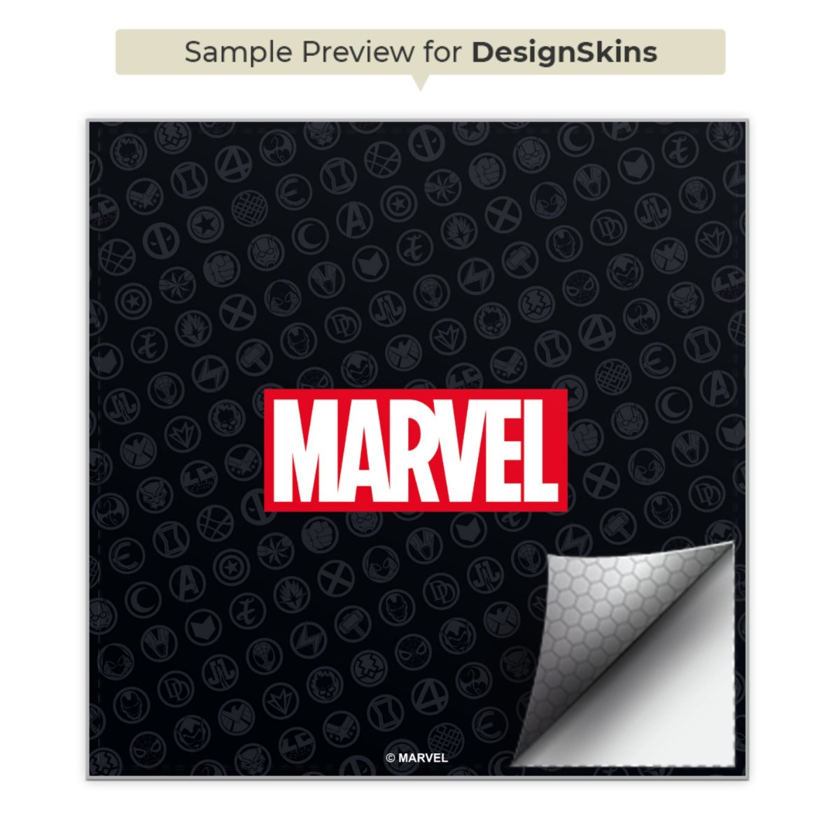 Marvel Logo Black Red 
