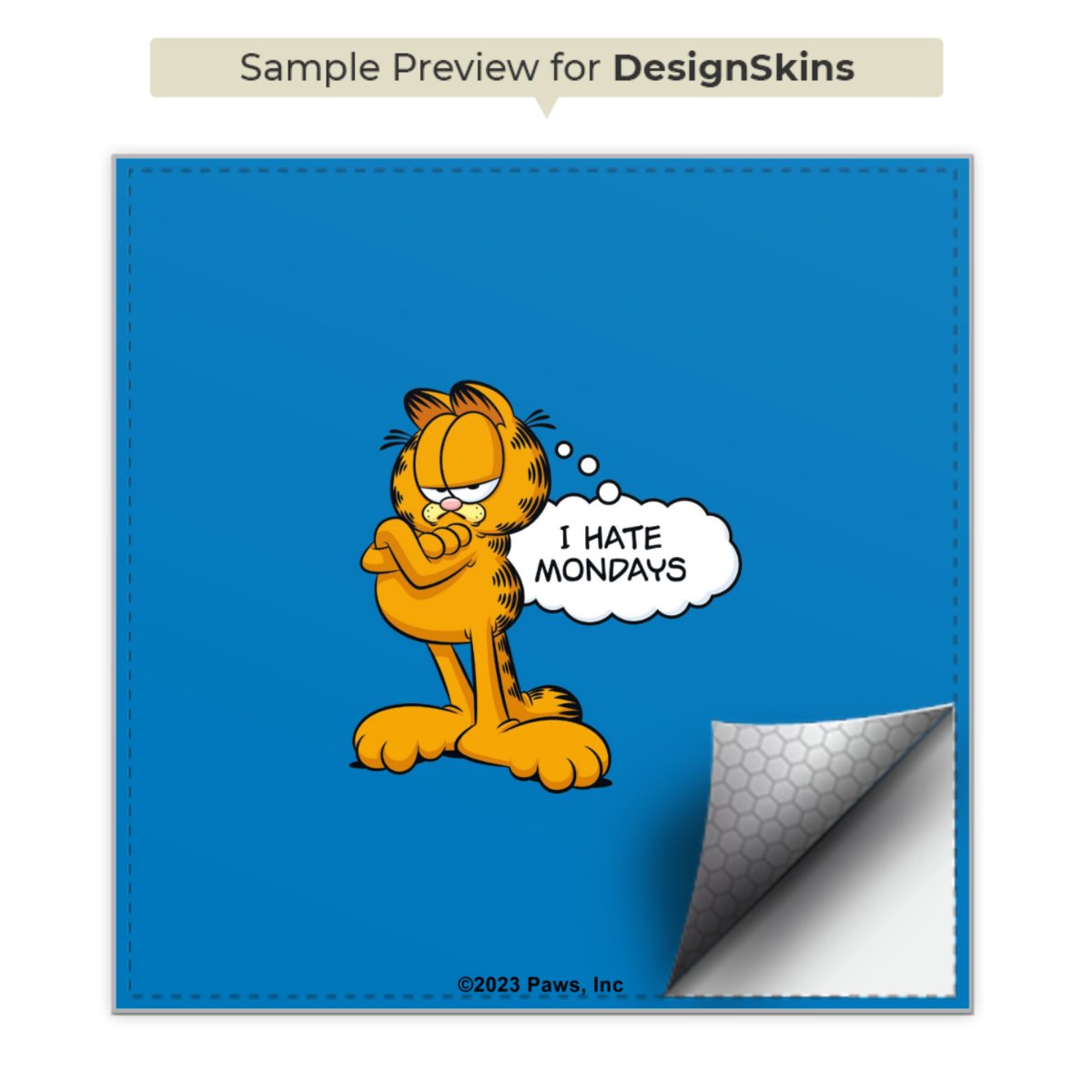 Garfield Je déteste les lundis Bleu