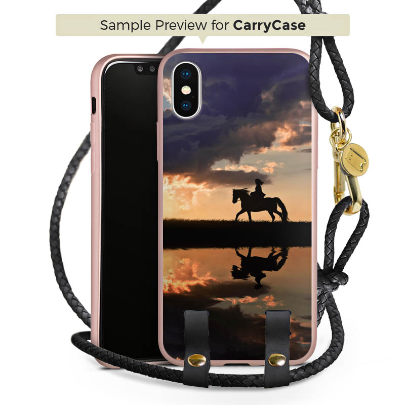 Carry Case Rosé Gold schwarz/gold