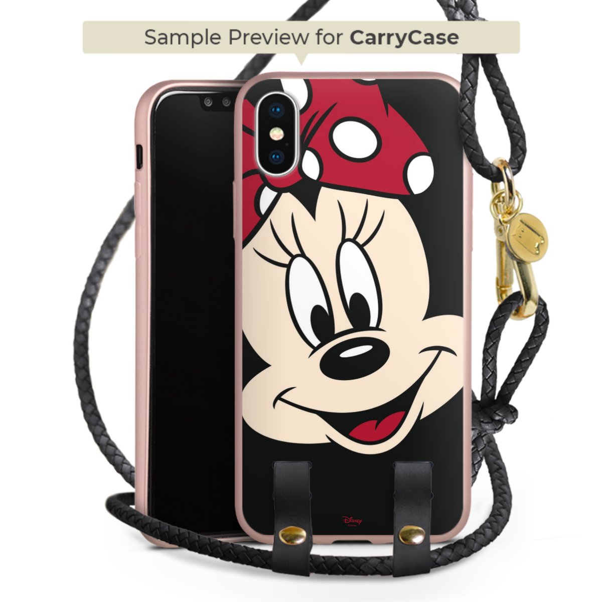 Carry Case Rosé Gold schwarz/gold