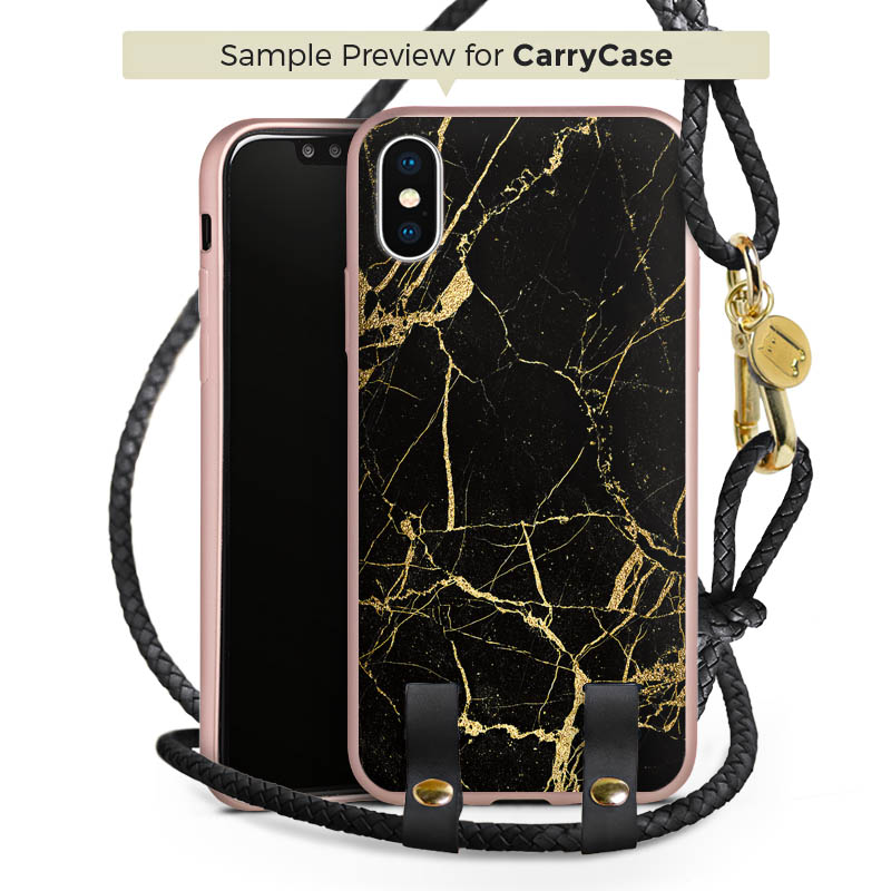 Carry Case Rosé Gold schwarz/gold