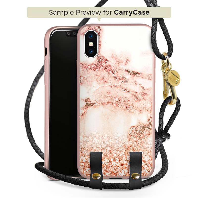 Carry Case Rosé Gold schwarz/gold