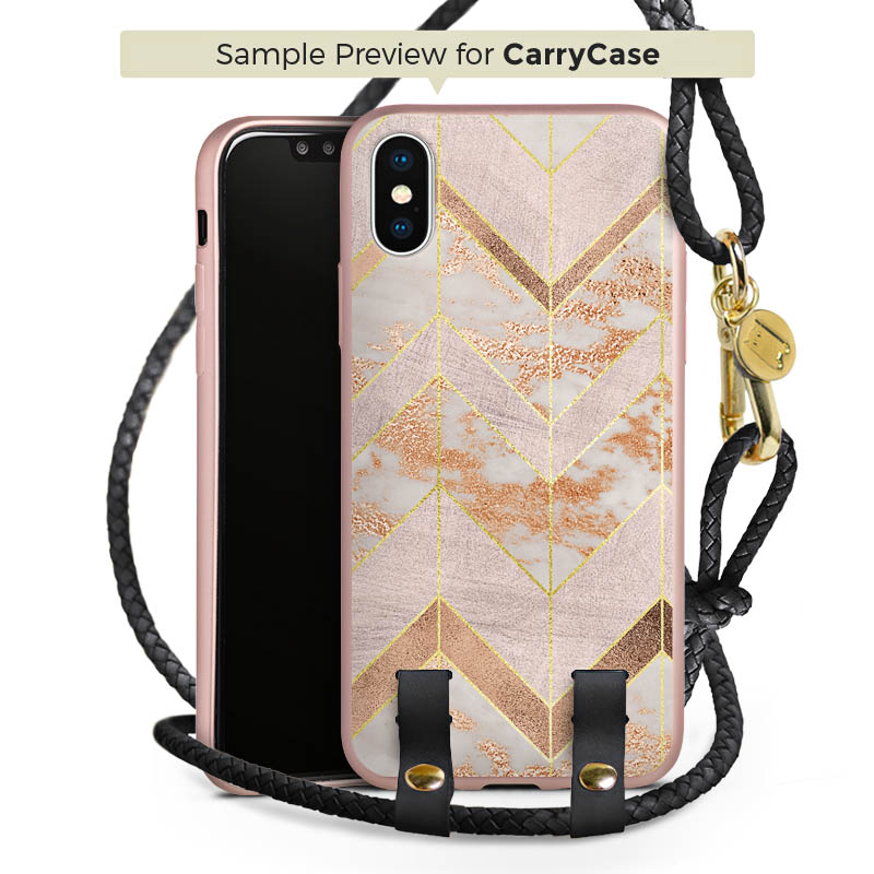Carry Case Rosé Gold schwarz/gold