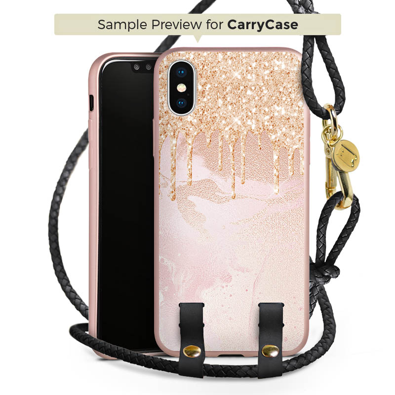 Carry Case Rosé Gold schwarz/gold
