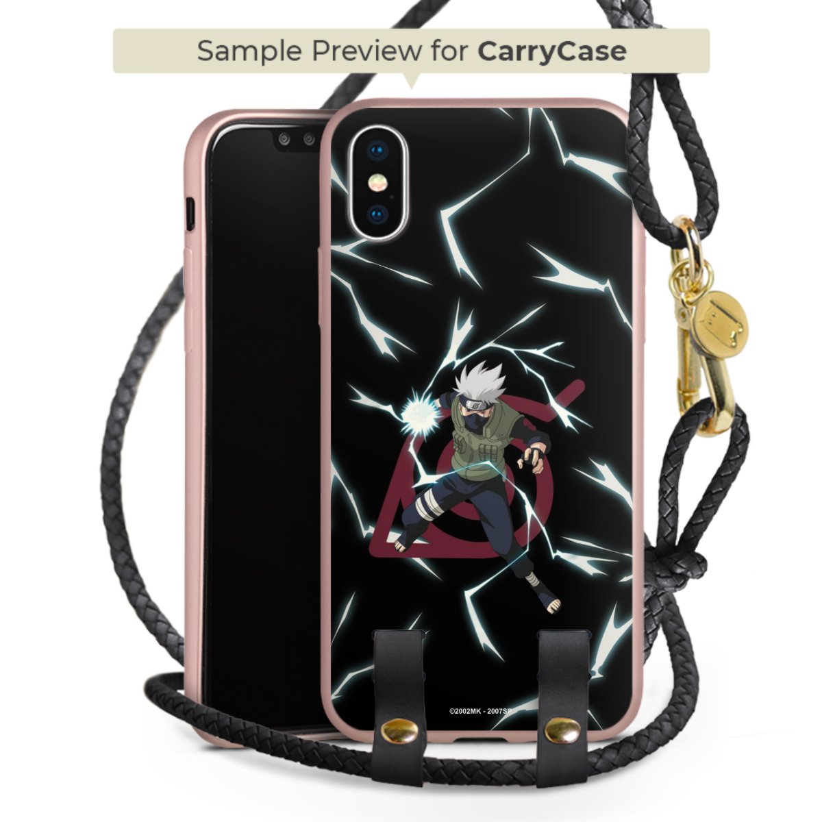 Carry Case Rosé Gold schwarz/gold