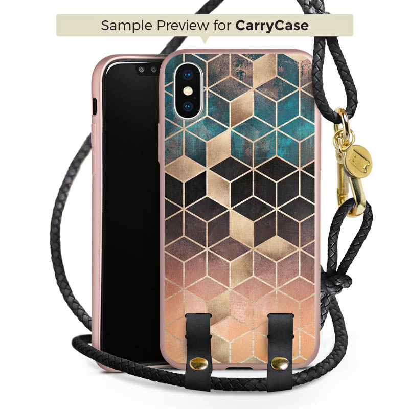 Carry Case Rosé Gold schwarz/gold