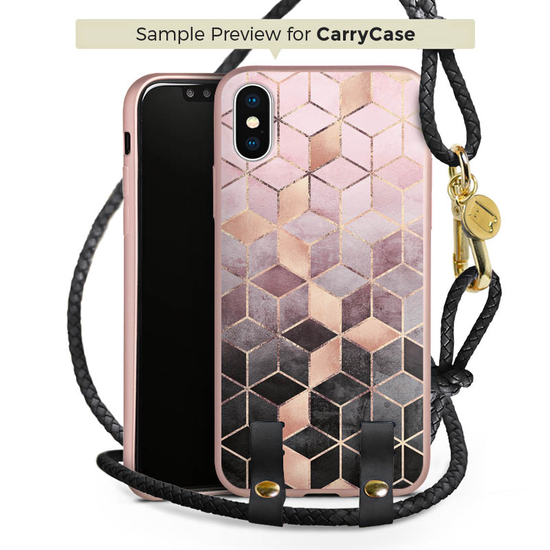 Carry Case Rosé Gold schwarz/gold