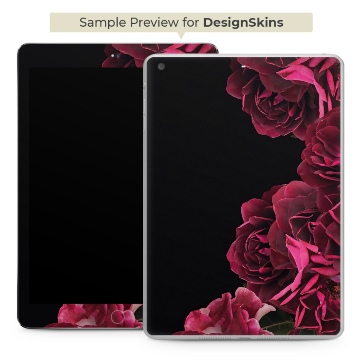 Rose vintage su nero