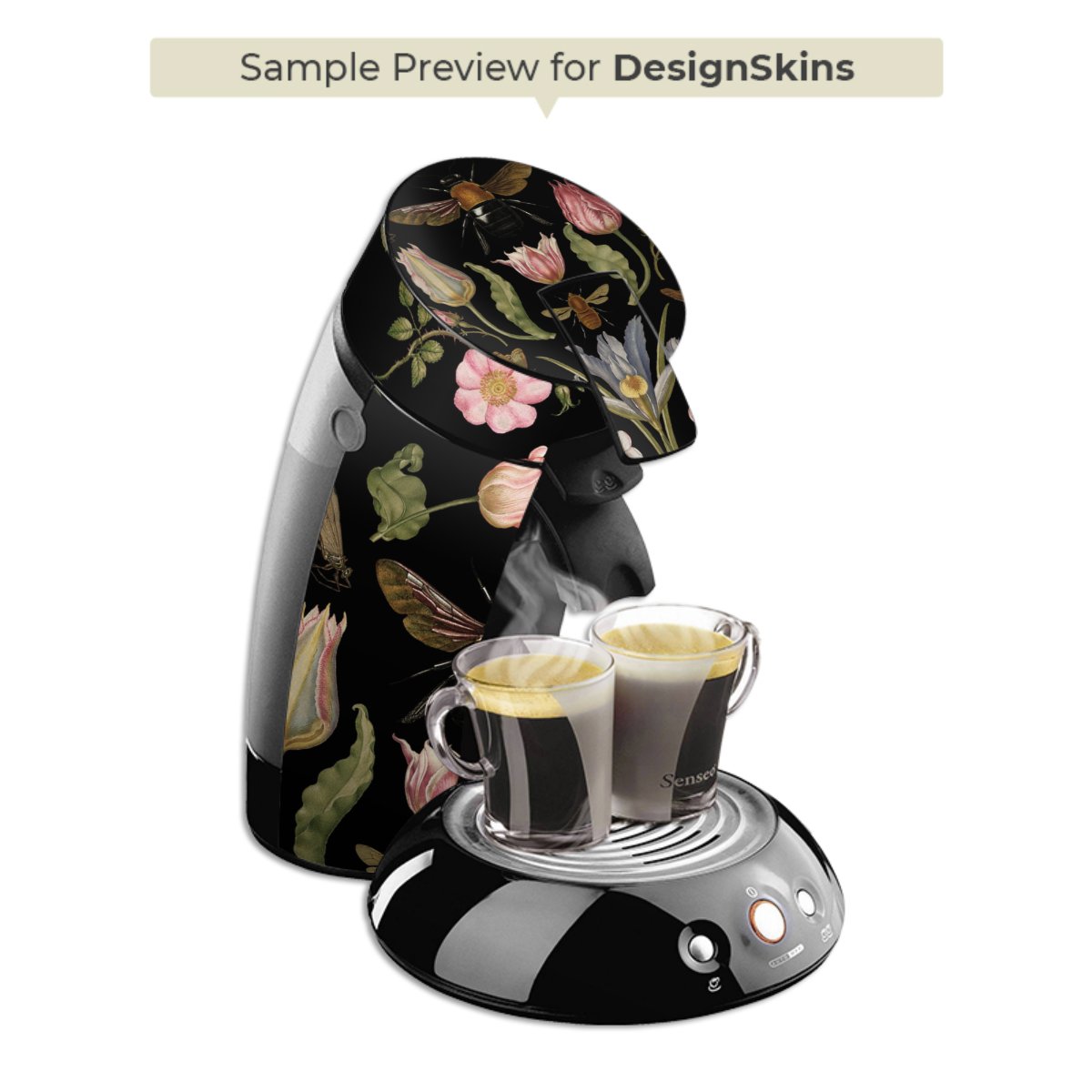 Fiori di campo e api nere