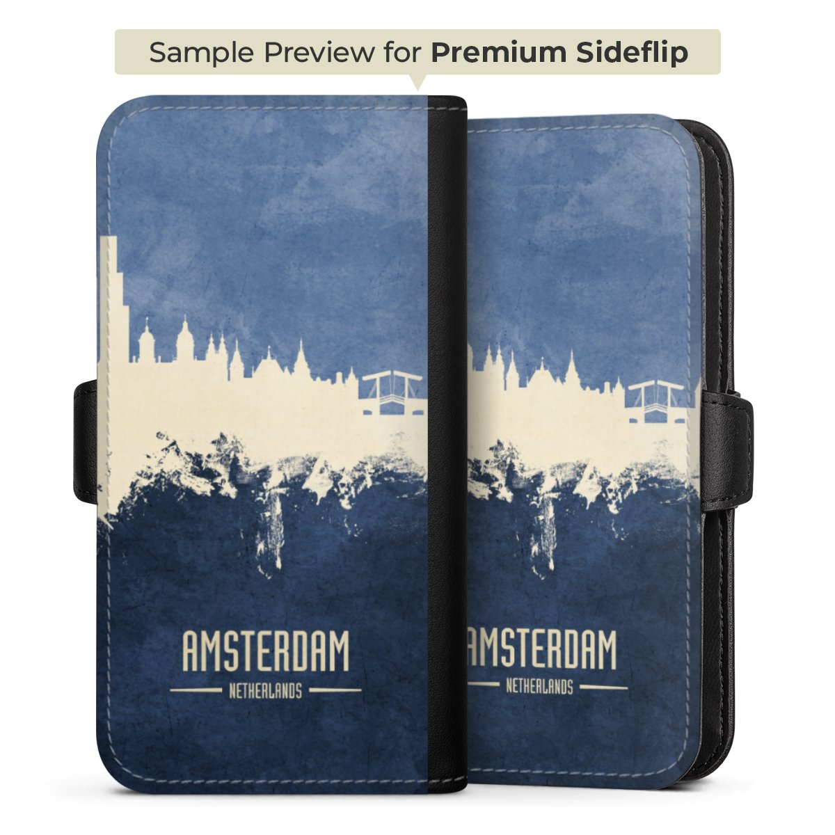 Amsterdam Skyline blauw