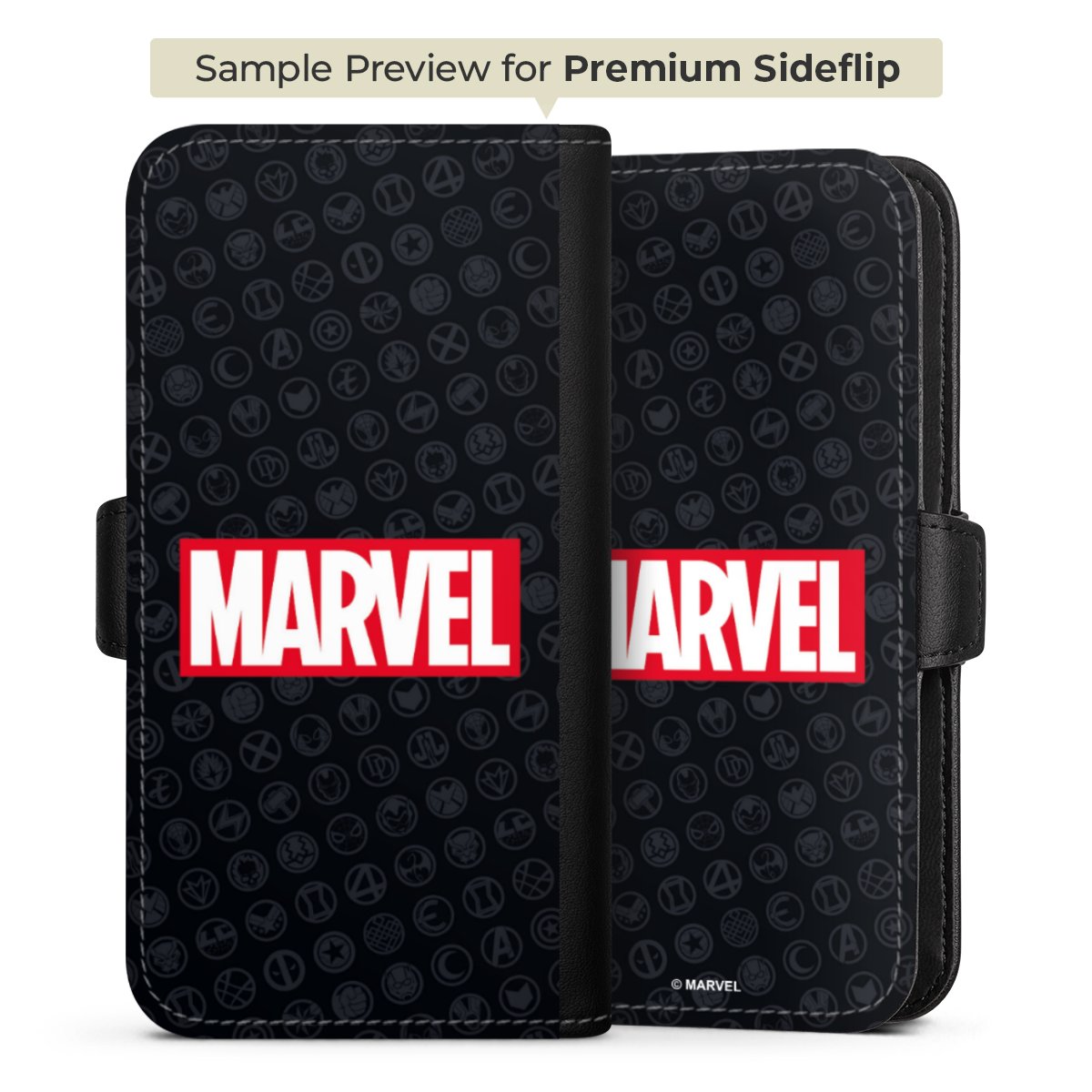 Marvel Logo Black Red 