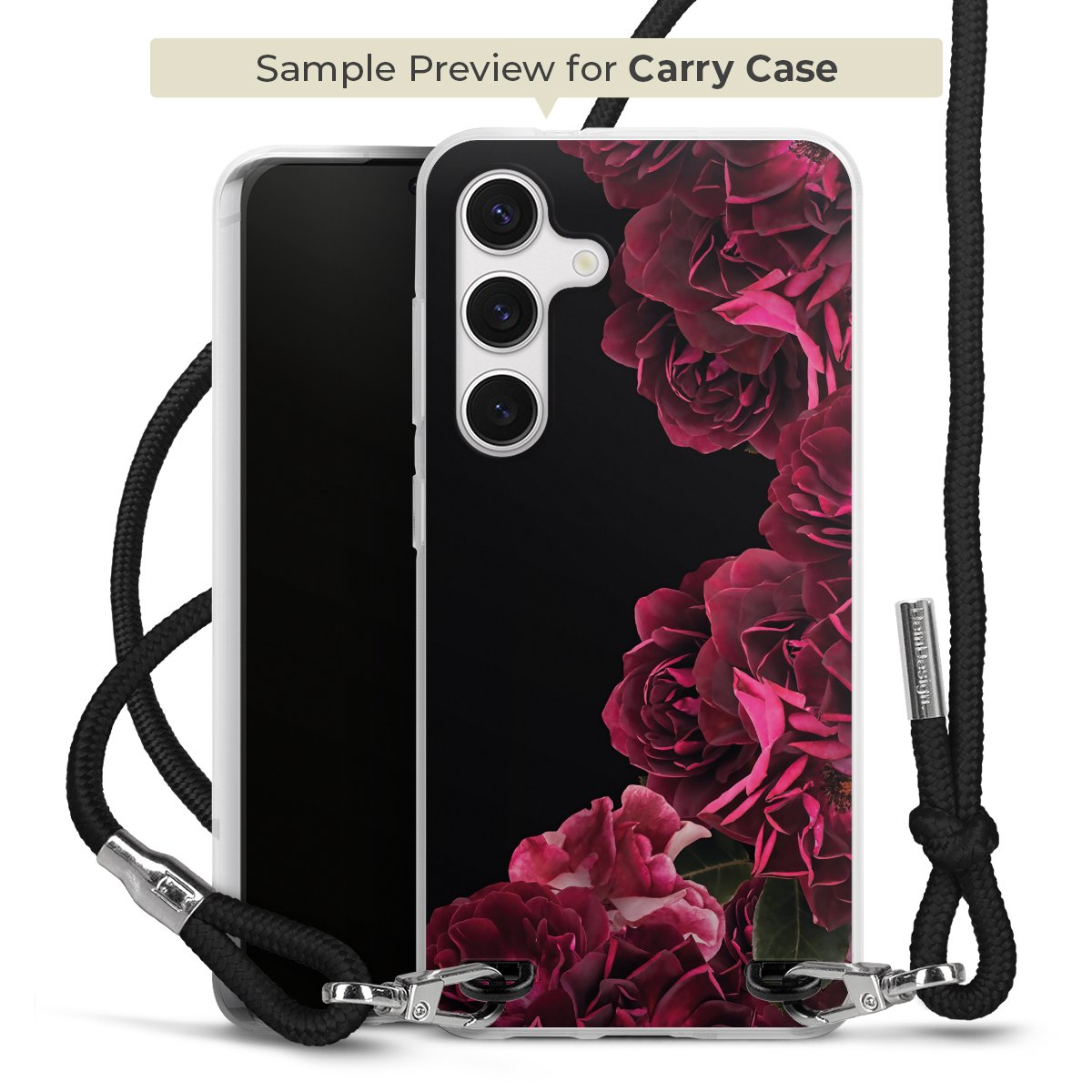 Rose vintage su nero