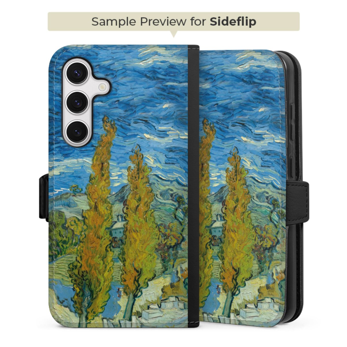 Two Poplars in the Alpilles near Saint-Rémy by Van Gogh
