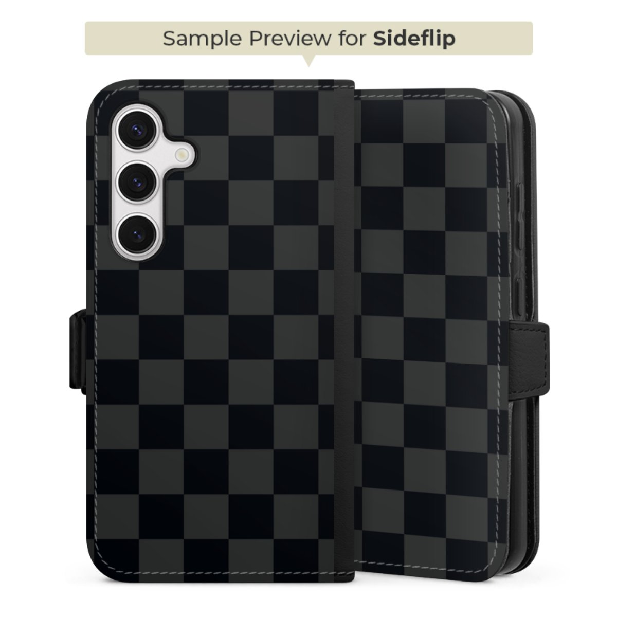 Checked Pattern Black