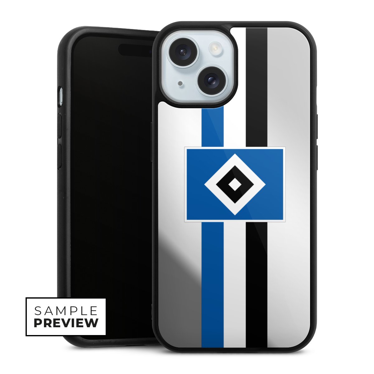 HSV Streifen - Blau-Weiß-Schwarz - ohne Hintergrund