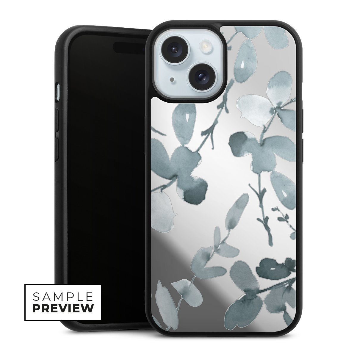 Motif eucalyptus transparent