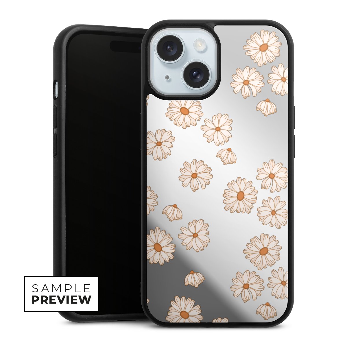 Fond Flower Power blanc