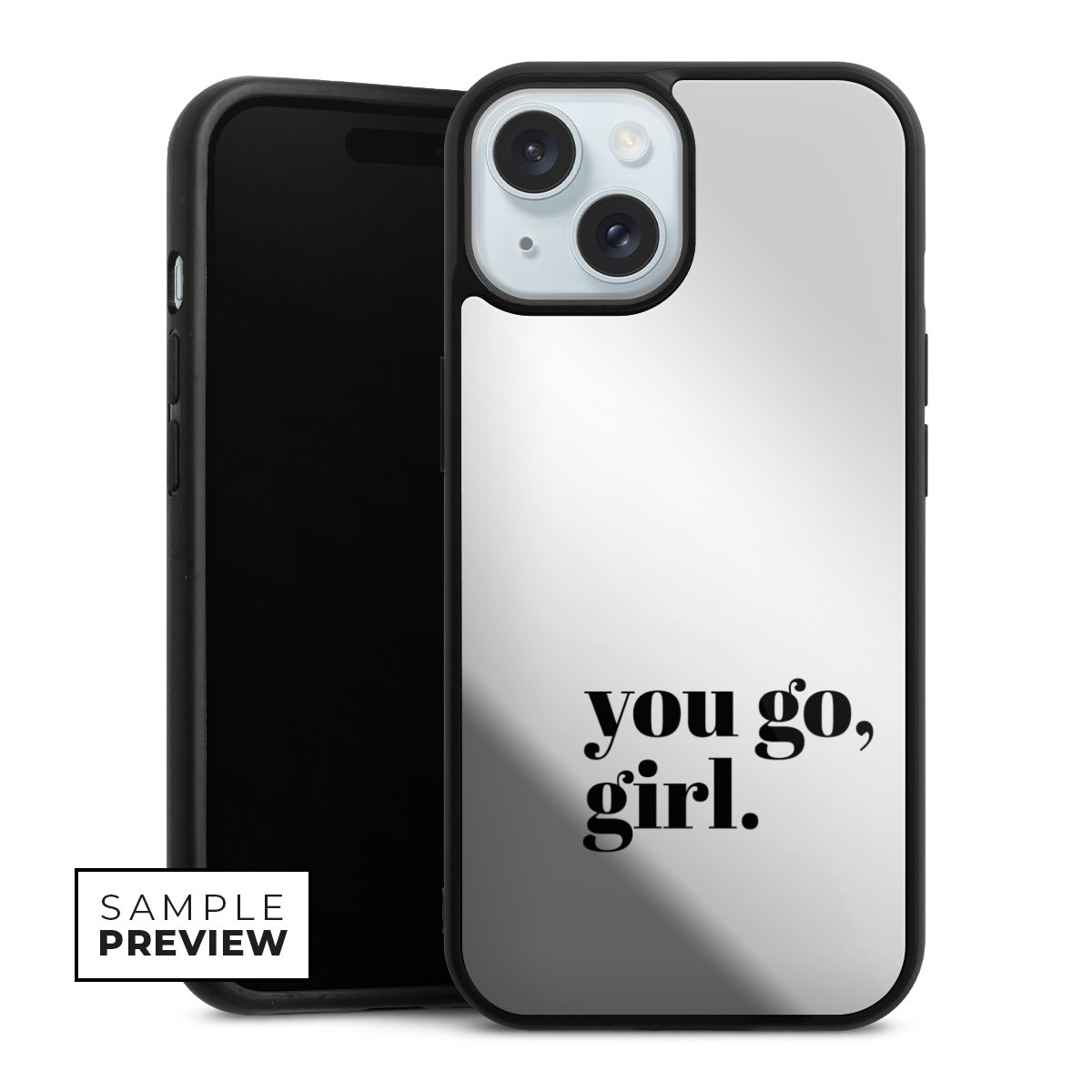 You Go Girl Schwarz Transparent
