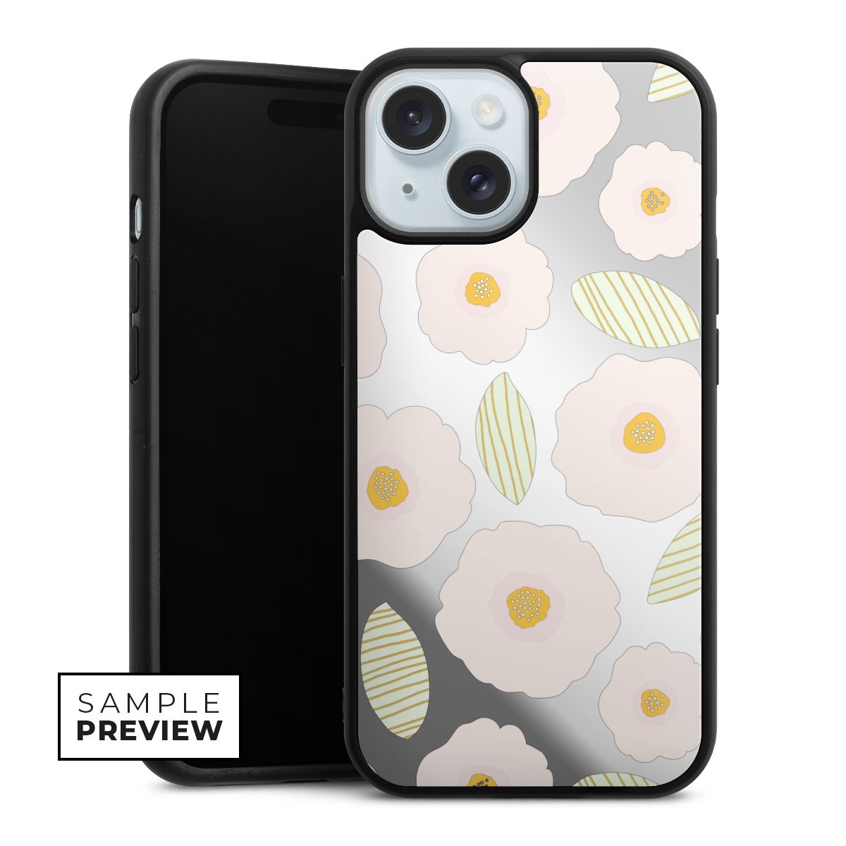 Simple Pastell Flowers Light Transparent
