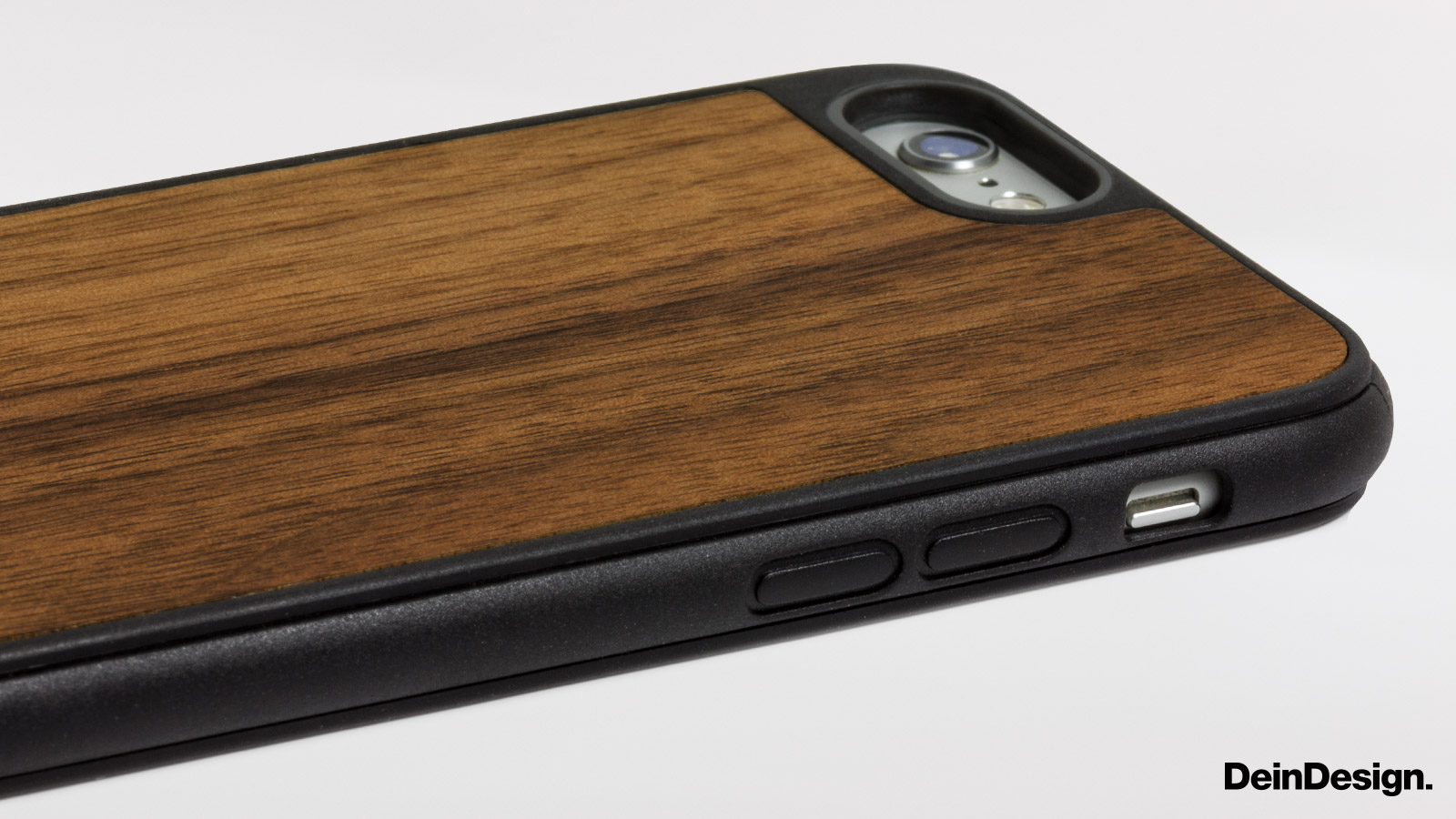 Holz Silikon Case pure Walnuss