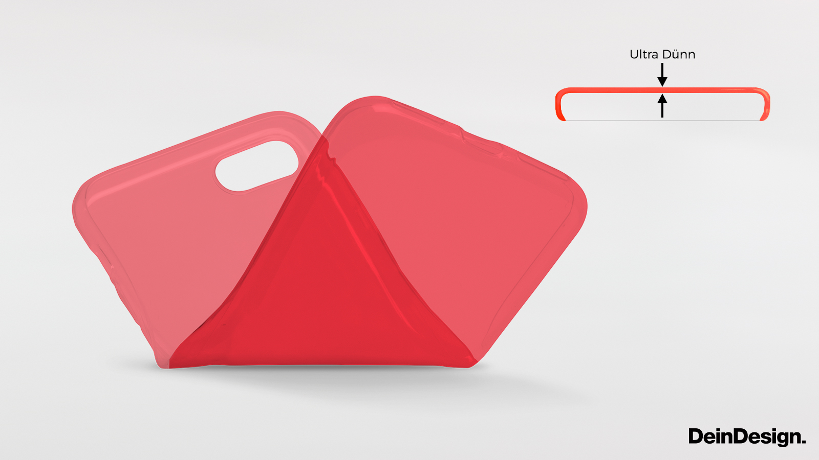 Silikon Slim Colour Case rot