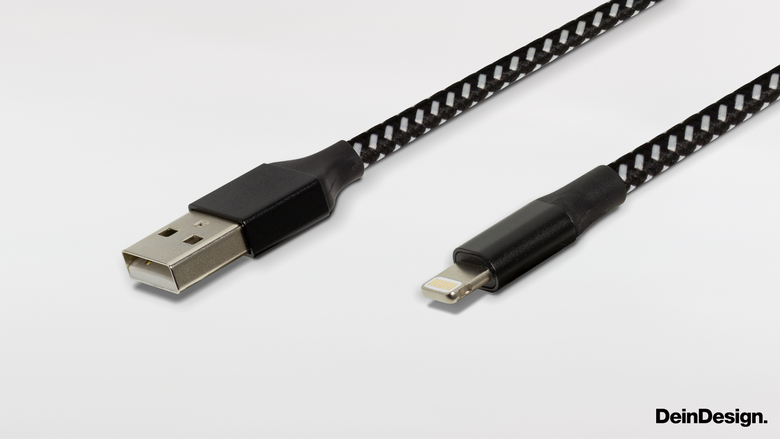 Ladekabel Lightning schwarz-weiß