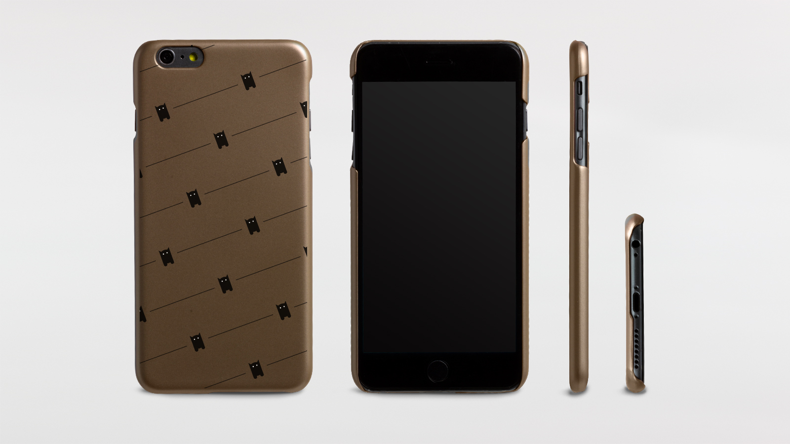 Hard Case Metallic Look gold
