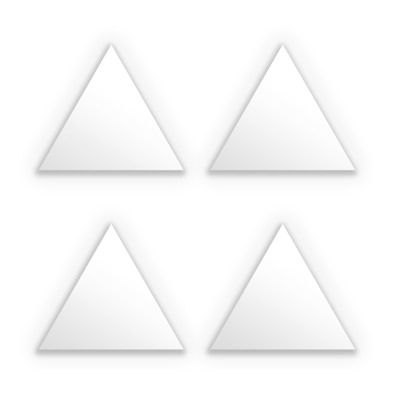 Sticker driehoek