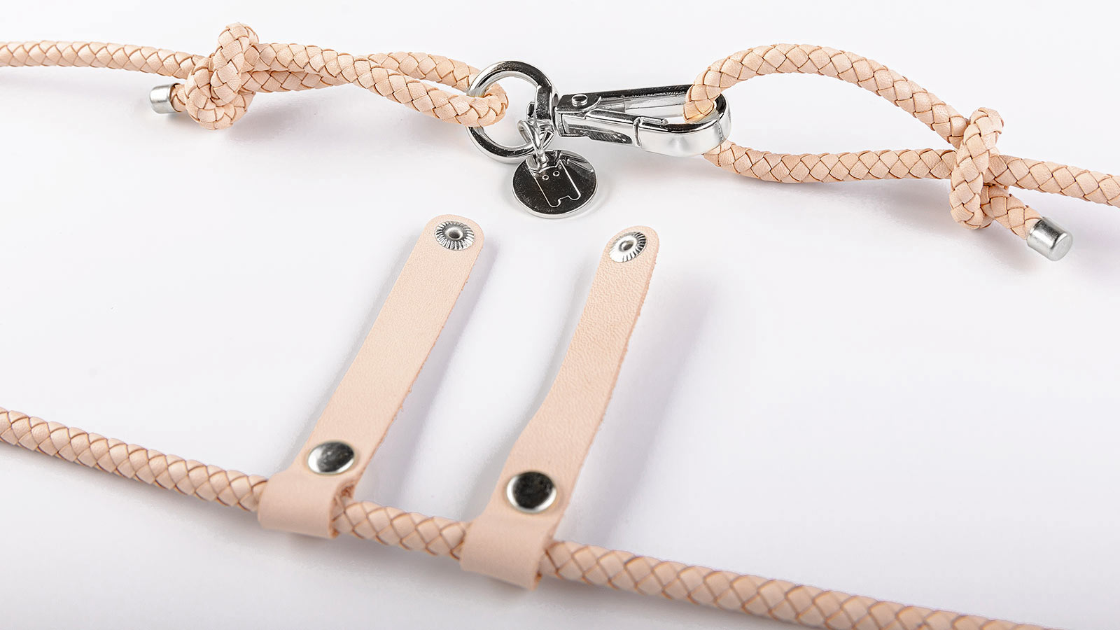 Carry Case Lederband puder/silber