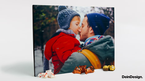Premium Adventskalender mit Ferrero Pralinen XXL Querformat