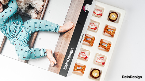 Premium Adventskalender mit Ferrero Pralinen XXL Querformat