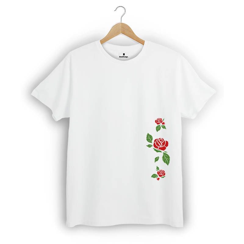 T-Shirt Männer V-Neck Schwarz