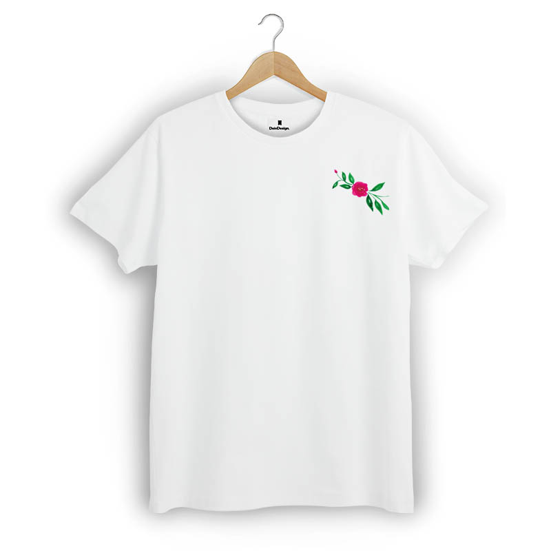 T-Shirt Männer V-Neck Schwarz